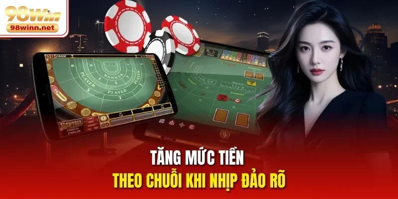 Tăng mức tiền theo chuỗi khi nhịp đảo rõ